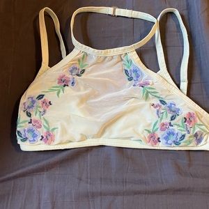 Floral Halter Bra